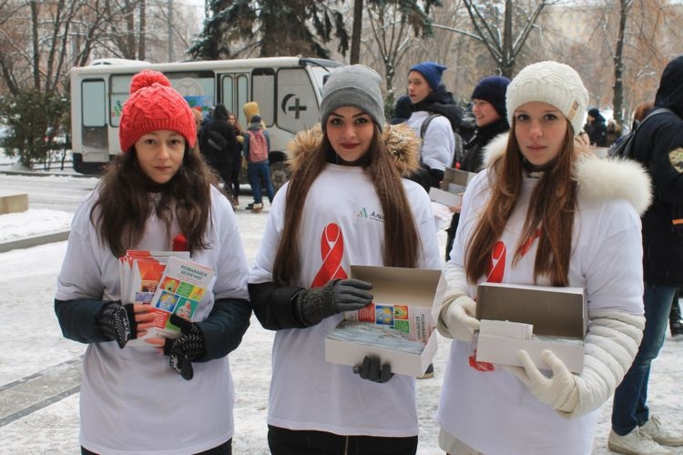Студенти медичного факультету – волонтери акції «День боротьби зі СНІДом»